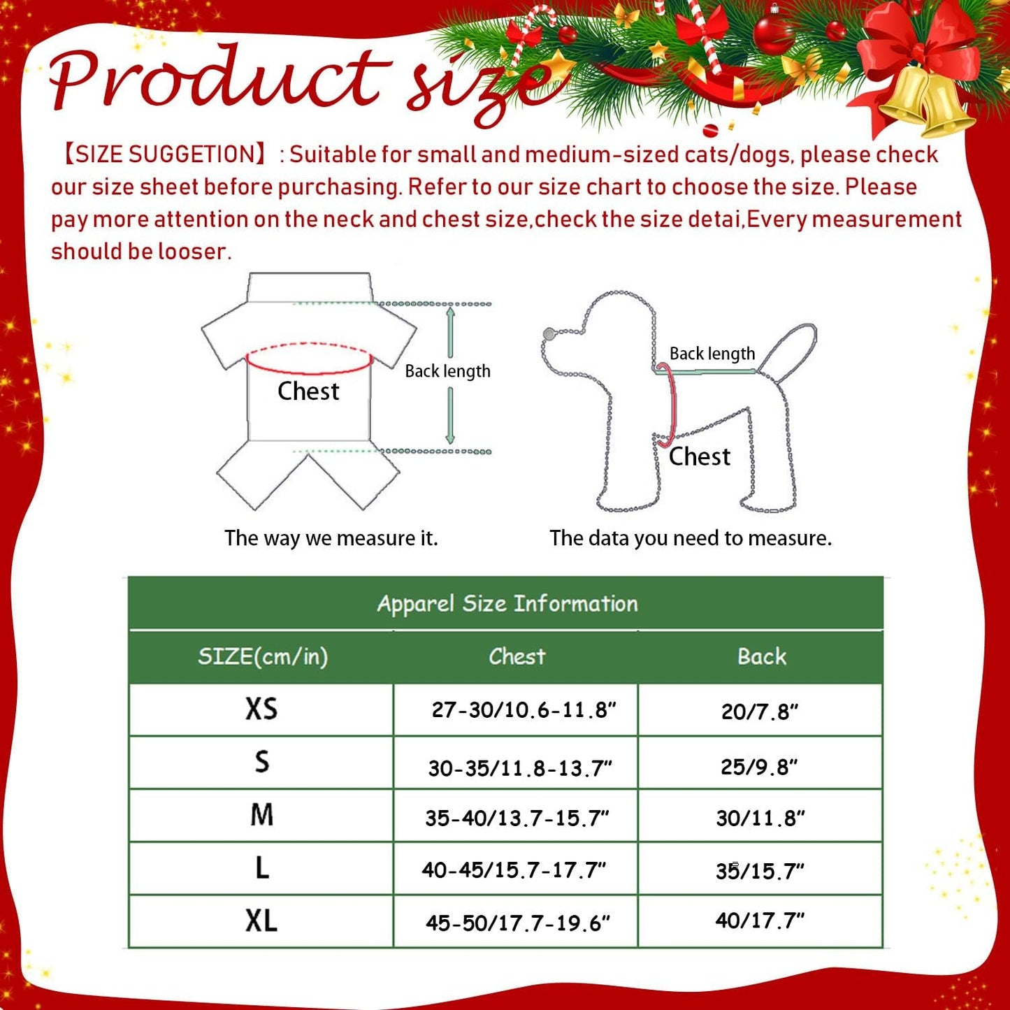 Small Dog Pet Cat Christmas Costume Sweater, Pet Supplies Costume Xmas Clothes Dog Jumpers Snowflake Elk Pattern Christmas Outfits for Dogs Puppy Kitten Cats (Large, Red Snowflake)